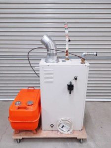 日立にて長府の石油小型給湯器のIB-3865EGの灯油タンク付きボイラーを 