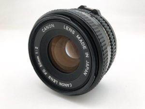 日立市にてCANON レンズ NEW FD 50mm f/2 を出張買取いたしました