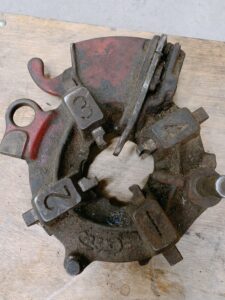 茨城県東茨城郡茨城町蕎麦原にて出張買取したREXの自動切上ダイヘッドの写真