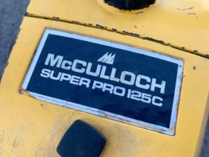 栃木県河内郡上三川町西汗にて出張買取したMcCULLOCHのエンジンチェーンソーのSUPER PRO 125Cの写真