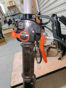 栃木県芳賀郡市貝町文谷にて出張買取した丸山の刈払機のBCS264Sの写真