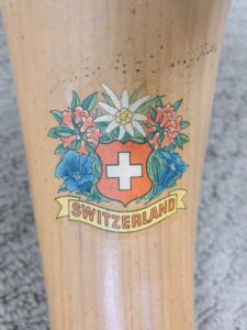 栃木県河内郡上三川町上蒲生にて出張買取したスイス製のミニアルプホルンの写真