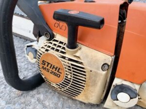 茨城県竜ケ崎市横町にて出張買取したSTIHLのエンジンチェーンソーのMS260の写真