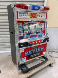 栃木県芳賀郡茂木町九石にて出張買取した北電子のパチスロ 実機 4号機のWANDER REVIEW2の写真