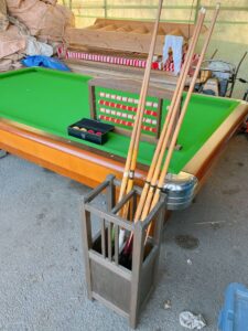 栃木県芳賀郡市貝町刈生田にて淡路亭渡辺商店のビリヤード台を出張買取いたしました！