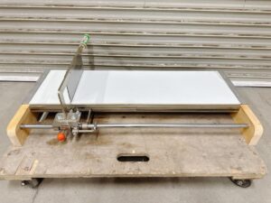 茨城県北茨城市平潟町にて出張買取したウエダ製作所の家庭用手動式麺切器のめん切カッター16型の写真