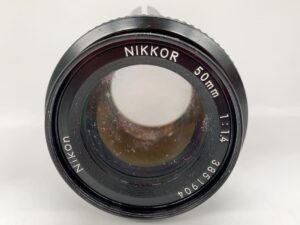 茨城県那珂郡東海村須和間にて出張買取したNikonの単焦点レンズのNIKKOR 50mm f/1.4 MF 非Aiの写真